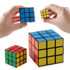 Classic 3x3 speed cube set in four different sizes for smooth puzzle solving and skill play