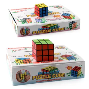 Standard 3x3 speed cube set in two sizes with smooth ABS plastic for brain training