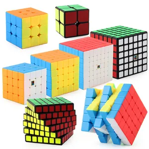 Frosted magic cube set from 2x2 to 7x7 professional educational puzzle cubes toy collection