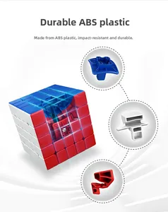 Internal structure of a 5x5 speed cube made of high-quality durable ABS plastic