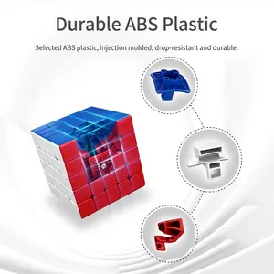 Professional 5x5 magnetic speed cube made of durable ABS plastic with internal structure