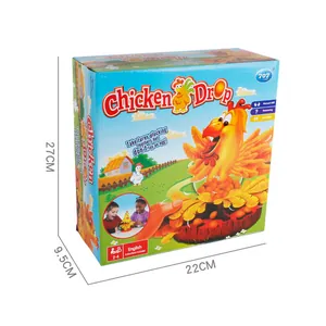 Chicken Drop educational board game for kids with interactive hen and egg drop mechanism