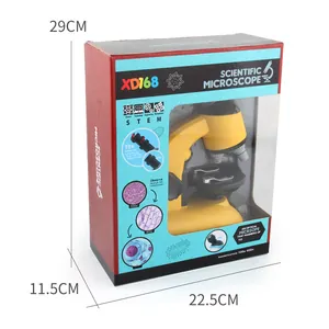 Kit microscopio scientifico HD per bambini con zoom 400x e confezione regalo STEM