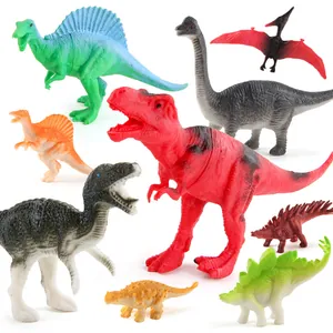 Realistische Dinosaurier-Welt Spielzeug Im Tragbaren Glas Pädagogische Jurassic Dinosaurier-Figuren Für Kinder Geschenk