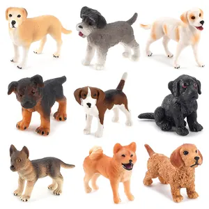Modèles De Chiens De Simulation Figurines De Mini Chiots Réalistes Ornements D'animaux En Plastique PVC Jouets Éducatifs Pour Enfants