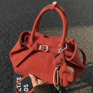 Damen Minimalistisch PU Leder Shopper Mit Pferdeanhänger Große Kapazität Retro Schultertasche Umhängetasche Mode Handtasche Für Den Alltag