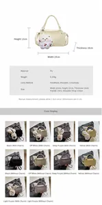 Detailed size specifications for minimalist soft leather tote bag with dimensions shown