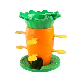 Kids carrot balance tower game for family puzzle battles with colorful carrot pieces