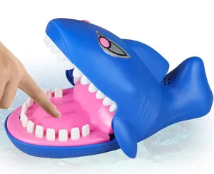 Jouet de requin mordeur bleu classique avec effets sonores pour des jeux en famille