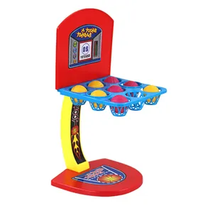 Mini desktop basketball shooting game with 9 balls for interactive parent-child tabletop fun
