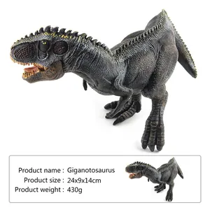 Realistic Giganotosaurus toy model with detailed scales and dimensions 24x9x14cm