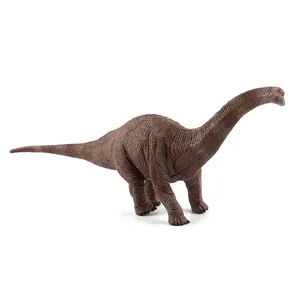 Vista detallada de la textura de piel realista en una figura de juguete de Braquiosaurio