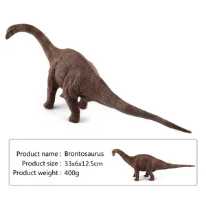 Modelo detallado de Brontosaurio con texturas de piel, 33x6x12,5cm, peso de 400g