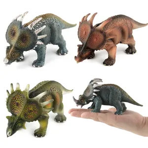 Realistisches Styracosaurus Dinosaurier Modell Spielzeug Solides PVC Actionfigur Für Kinder Bildung Schreibtisch Dekoration