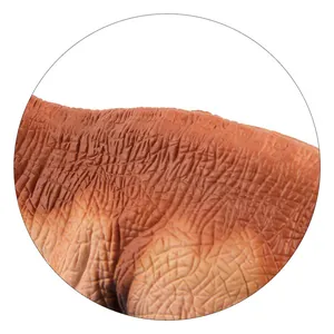 Vista macro de la textura realista de escamas y pliegues de piel del dinosaurio