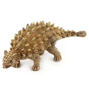 Classic Ankylosaurus dinosaur model toy with realistic skin texture and spiked armor