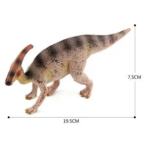 Realistisches Parasaurolophus Saurier Spielzeug Modell mit Hautstruktur, 19,5 cm