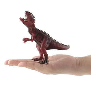 Realistic Giganotosaurus Dinosaur Model Toy Deep Red Plastic Jurassic Action Figure For Kids Science Education Collection Gift