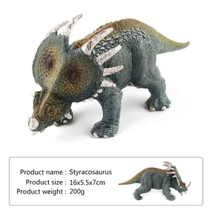 Detailliertes Styracosaurus Dino-Modell mit Maßen 16x5x7cm und feiner Hauttextur