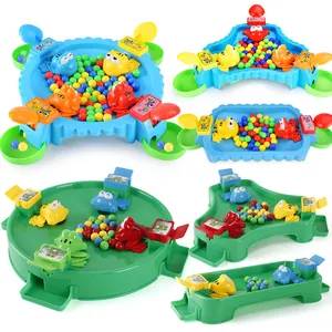 Hungry Frogs Board Game Plastic Educational Desktop Toy For Family Party Parent-Child Interactive Multi-Player Competition Game Kids Gift