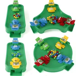 Hungry frog board game for 2 to 4 players featuring colorful marble eating competition