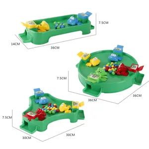 Competitive frog eating beans tabletop board game set for kids and family multiplayer fun