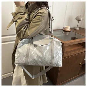 Large Capacity Travel Bag Lightweight Oxford Cloth Handheld Luggage Bag For Women Men Short Trip Weekend Bag Fitness Swimming