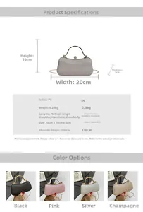 Details der eleganten Glitzer-Pailletten-Textur und des Metallgriffs der Abendtasche