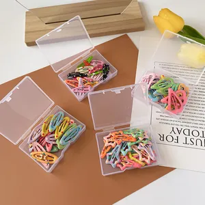 Colorful Polka Dot Children Hair Clips Set Alloy Drip Oil Mini BB Clips For Girls Candy Color Kids Hair Accessories