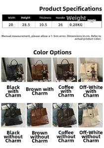 Detailed dimension chart and color options for women's large capacity PU leather backpack