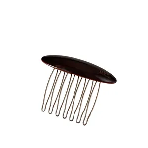 Pettine per capelli in acetato con stampa France Handmade per acconciature eleganti