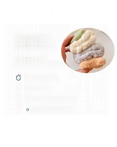 Plush coral fleece wrist washbands in soft pastel colors to keep sleeves dry while washing