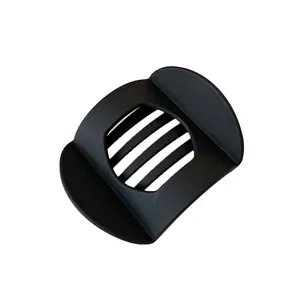 Matte black square food slicer tool for kitchen on a clean white background