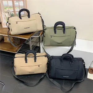 Large capacity Oxford fabric travel tote bags in four colors with adjustable shoulder straps