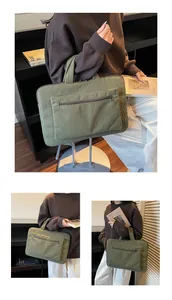 Détail macro du sac à dos en velours côtelé vert olive avec texture à rayures et fermeture