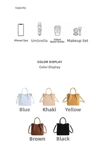 Détails du sac à main en velours d'hiver en cinq couleurs et sa capacité de rangement quotidien