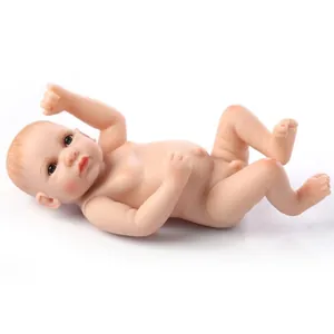 Detailed macro view of realistic silicone baby doll with natural skin folds and lifelike features