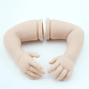 Realistic silicone baby doll arm parts for DIY doll making and repair projects