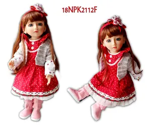 Detailed view of flexible joints on BJD princess doll with red polka dot dress