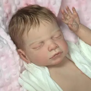 Unpainted Soft Solid Silicone Reborn Doll Kit Realistic Blank DIY Parts For Newborn Baby Doll Head Limbs Set Handcraft