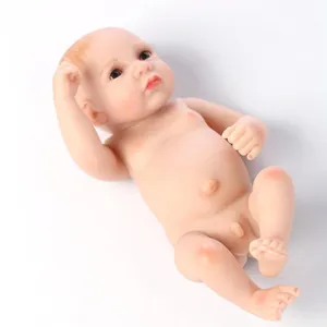 Macro detail of realistic reborn baby doll showing lifelike skin folds and soft silicone