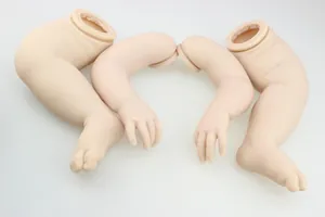 Membres en vinyle non peints pour kit poupée Reborn Bonnie avec plis de peau réalistes