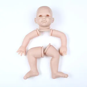 Realistic Unpainted Soft Silicone Reborn Doll Kit For DIY Hobby lifelike Infant Doll Body Parts Including Head And Limbs