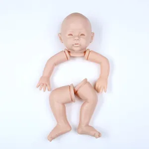 Unlackiertes Reborn Puppen Set Realistische Silikon Vinyl Blanko Teile Für DIY Neugeborene Baby Puppe Handgefertigtes Kunst Hobby Set