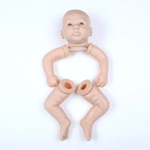 Kit de Poupée Reborn Non Peint en Vinyle Silicone Souple Pièces de Poupée Bébé Nouveau-né Réaliste DIY Taille Finie 19 Pouces