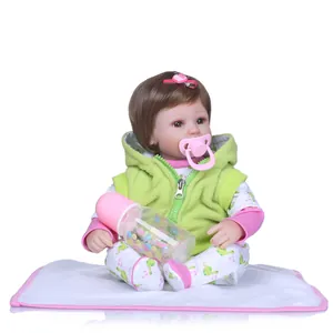 Realistic Reborn Baby Doll Full Silicone Body Waterproof Washable Lifelike Newborn Doll With Clothes Accessories For Toddler Gift