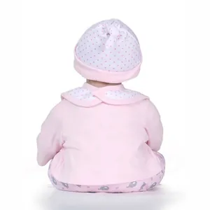 Ensemble de vêtements réalistes pour poupée avec motif éléphant et bonnet à pois