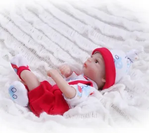 Macro detail of lifelike reborn baby doll skin texture and realistic facial features