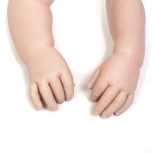 Kit de bras réalistes pour poupée reborn en silicone avec plis de peau et ongles