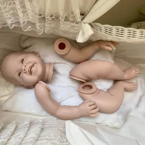 Κιτ Κούκλας Reborn Toddler 28 Ιντσών Άβαφο Λευκό Μαλακό Βινύλιο Σιλικόνης DIY Ρεαλιστικά Μέρη Κούκλας Μωρού Με Κεφάλι Και Άκρα
